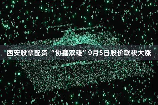 西安股票配资 “协鑫双雄”9月5日股价联袂大涨