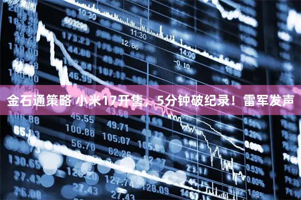 金石通策略 小米17开售，5分钟破纪录！雷军发声